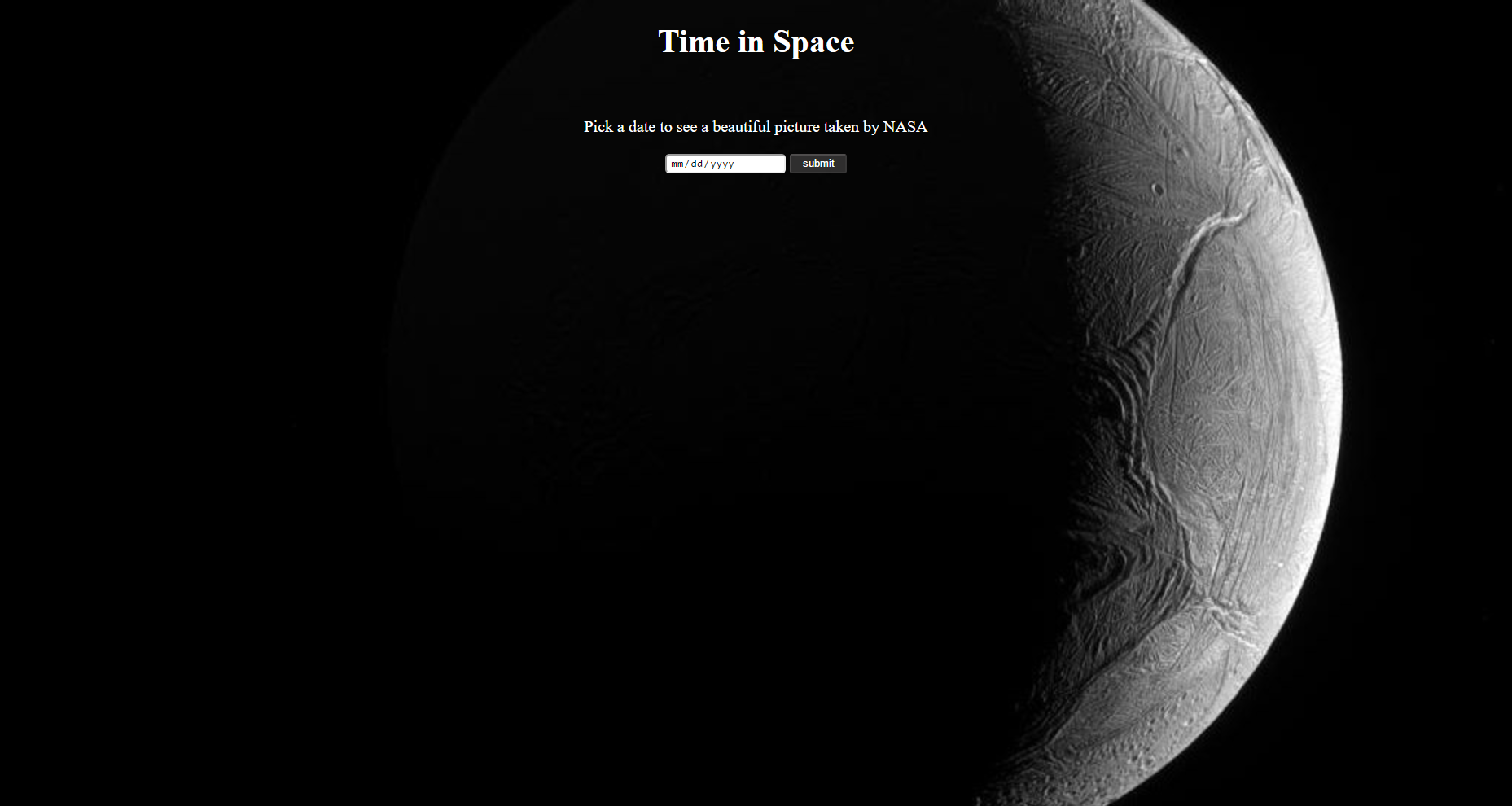 time in space screenshot